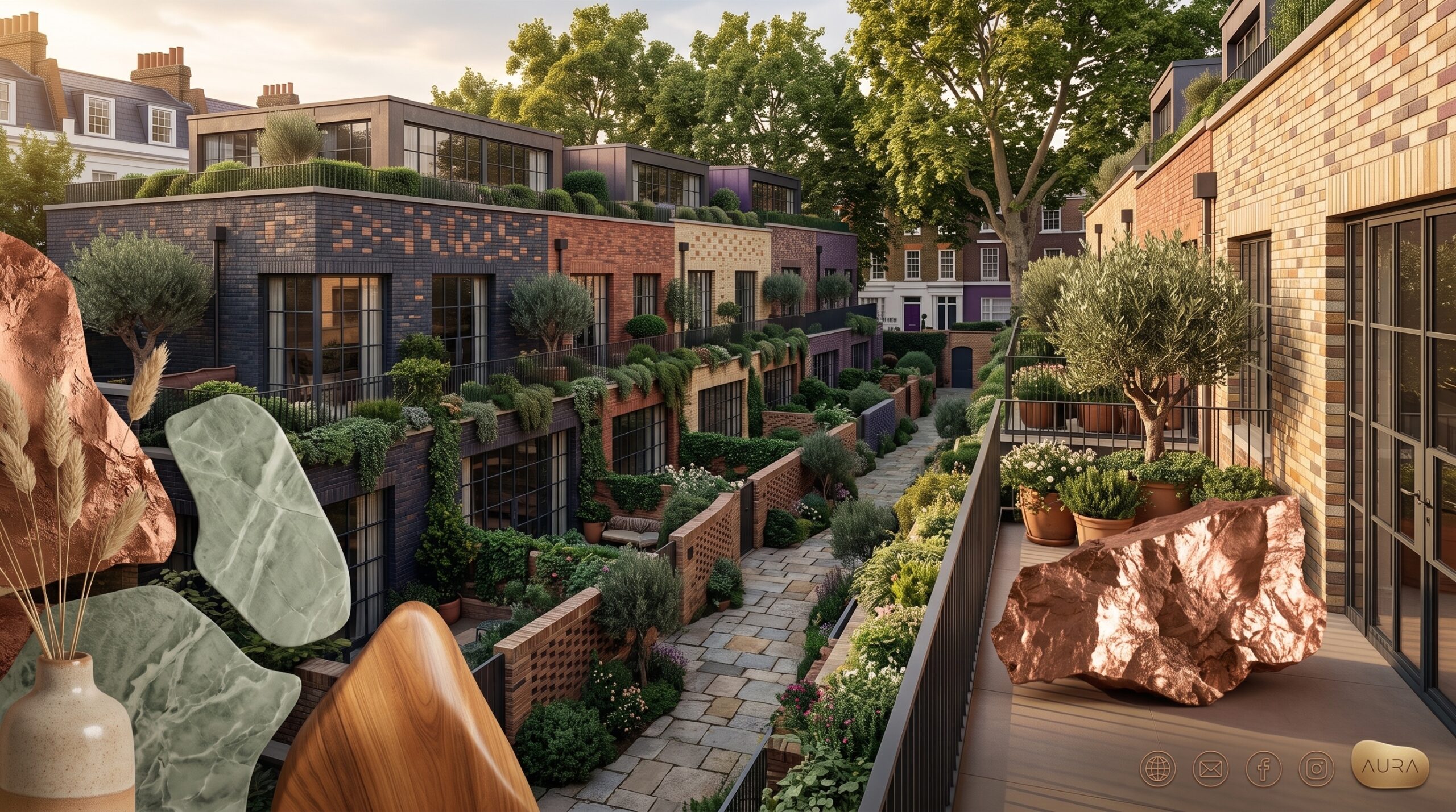 Property development brochure design by AURA Architecture